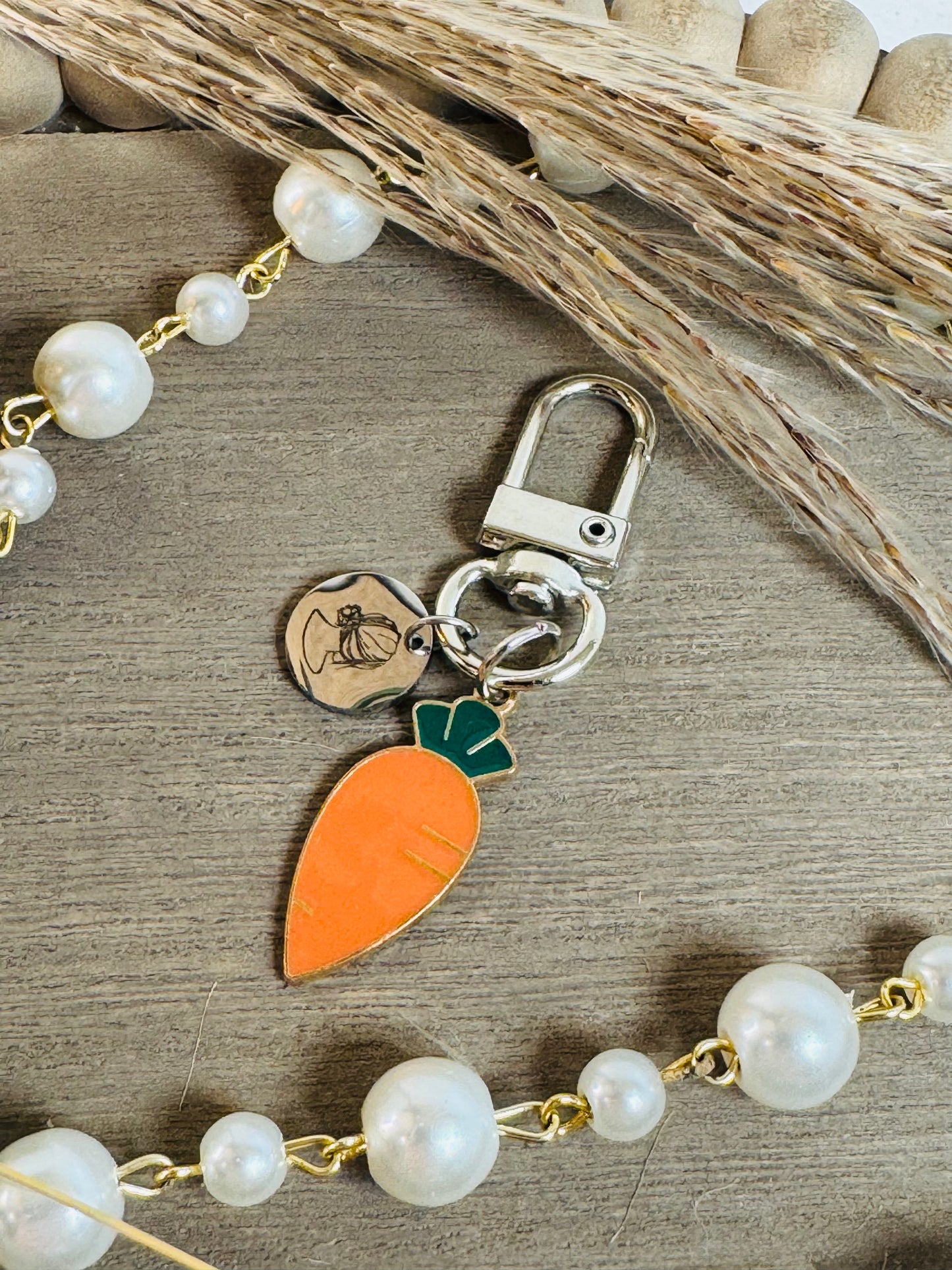 Carrot keychain clip