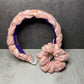 Pink Headband w/ flowers