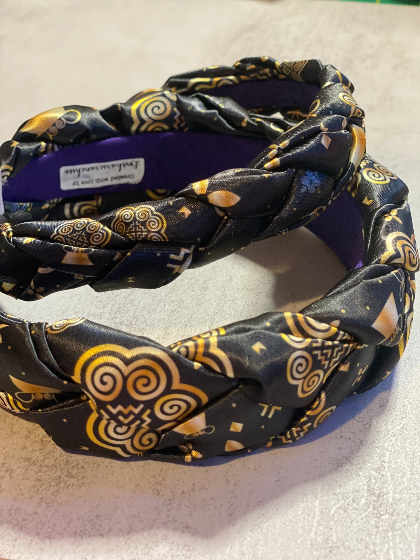 Black & Gold - Hmong inspired headband