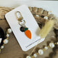 Carrot keychain clip