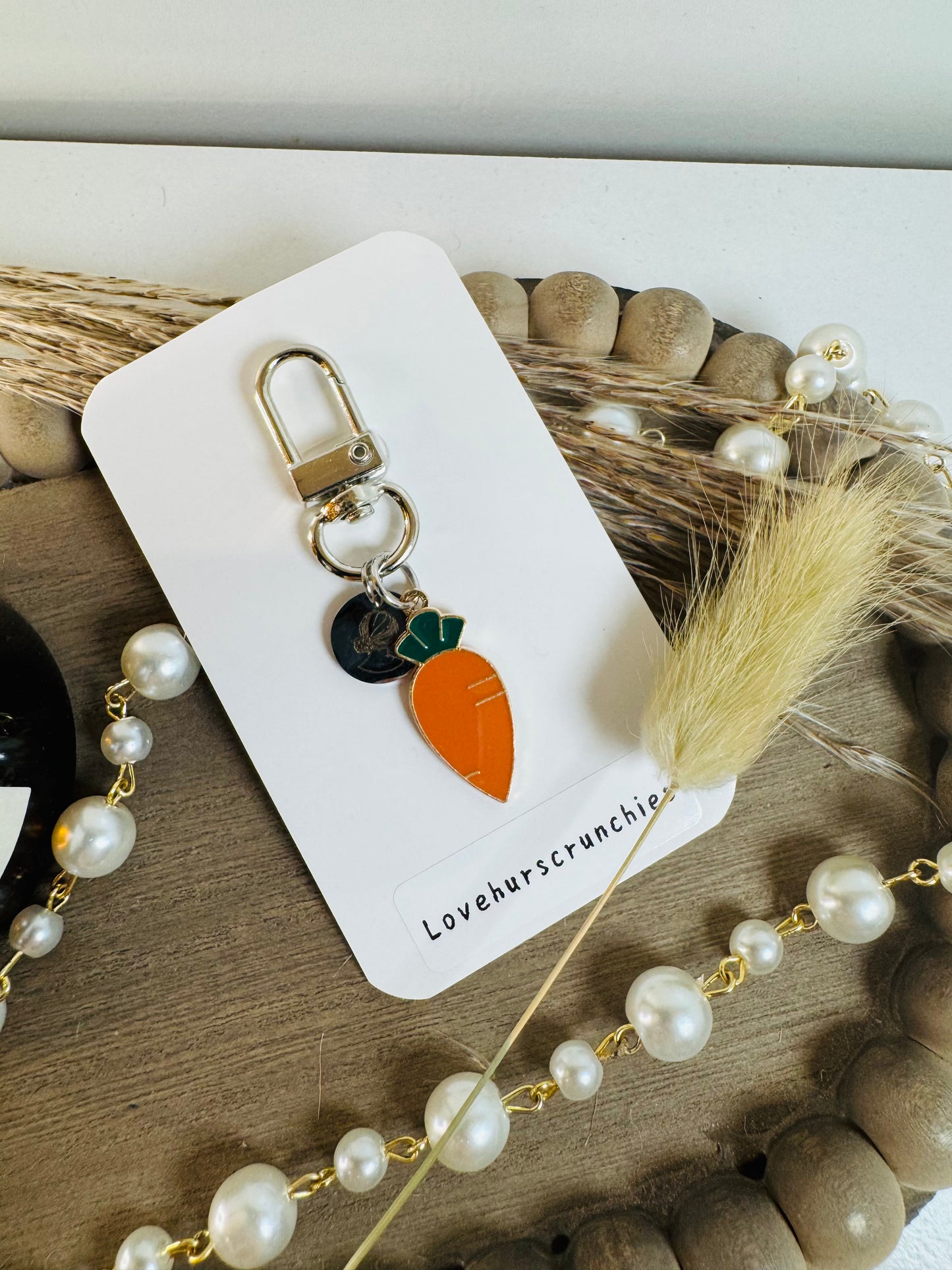 Carrot keychain clip