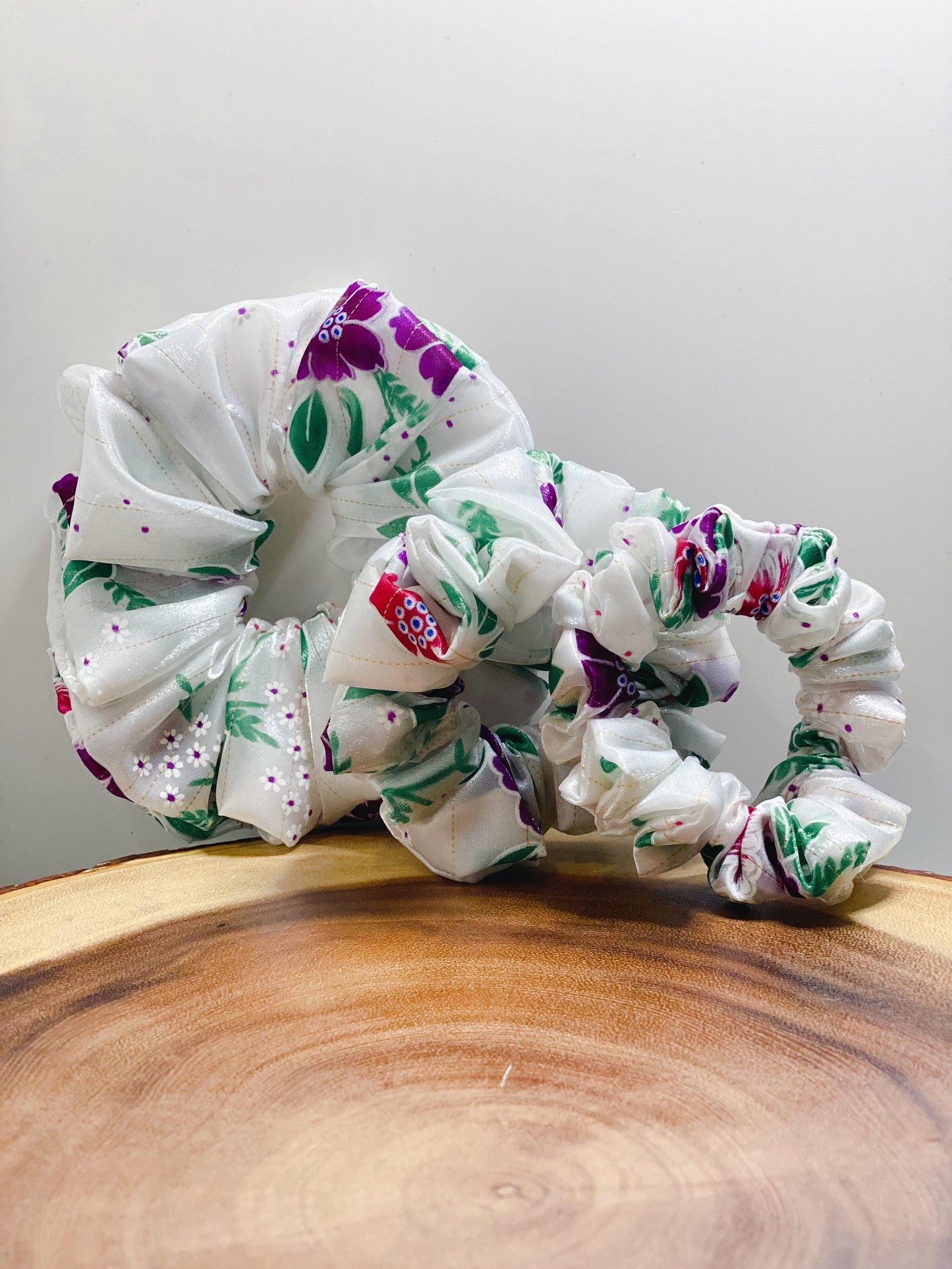 Dawb (White) - Hmong Inspired scrunchy