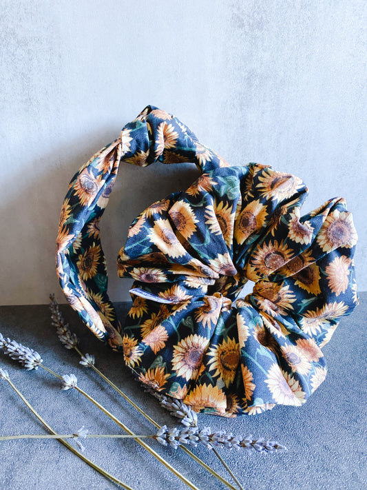 Sunflower - Headband/Scrunchy Bundle