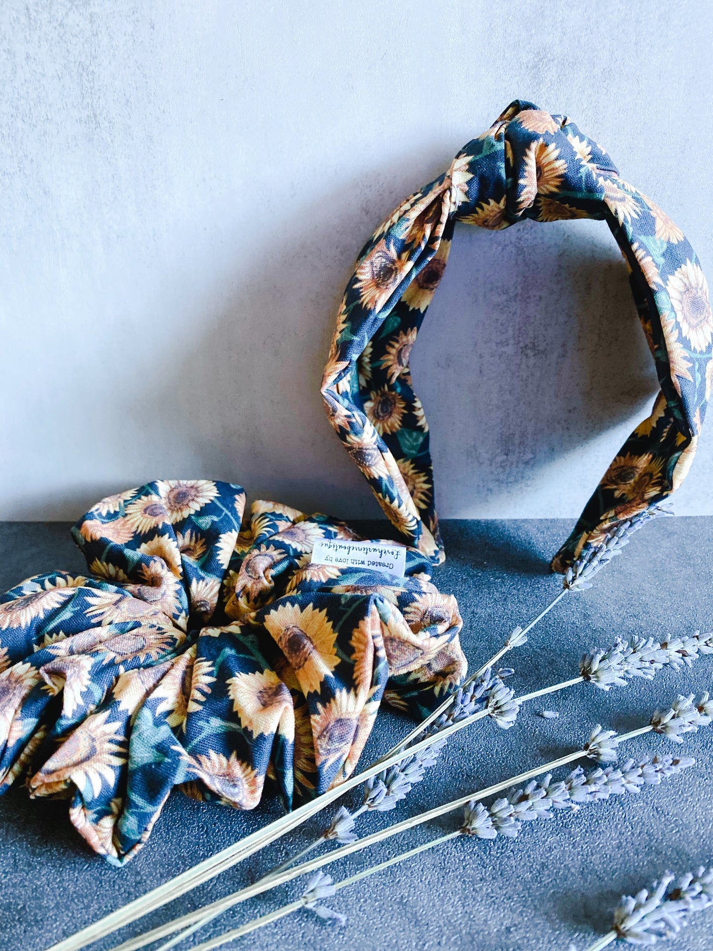 Sunflower - Headband/Scrunchy Bundle