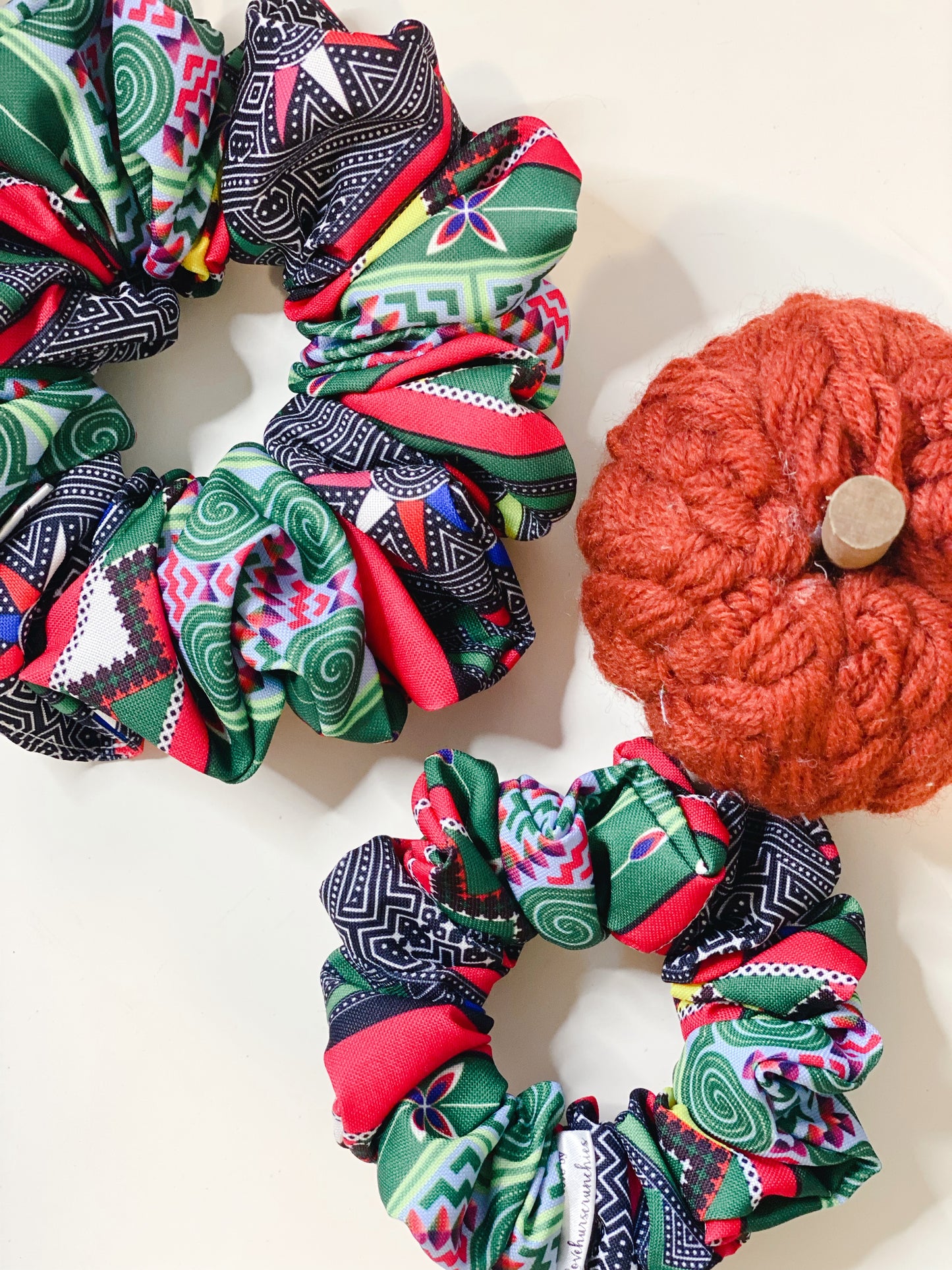 Jade - Hmong inspired scrunchy