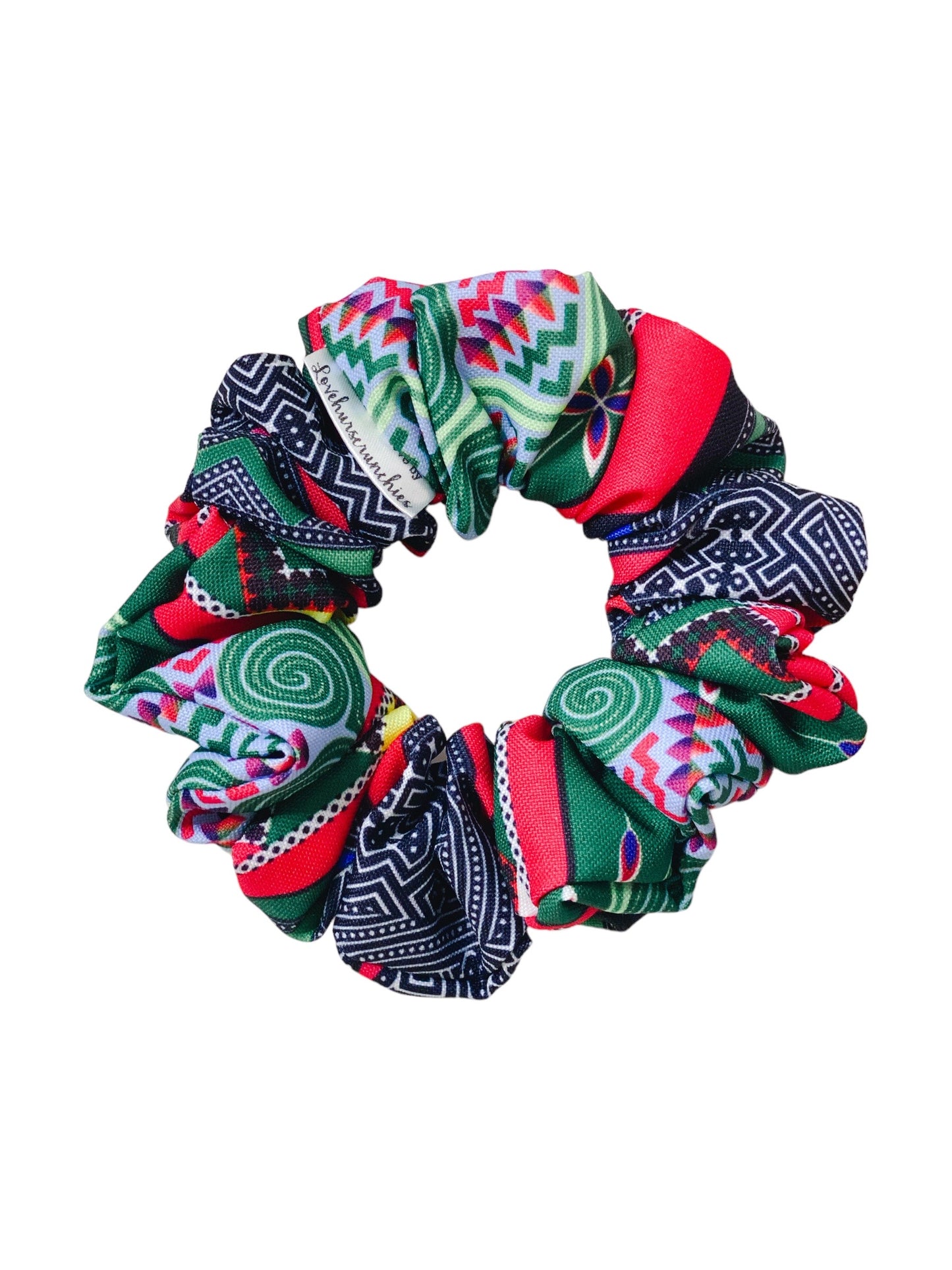 Jade - Hmong inspired scrunchy