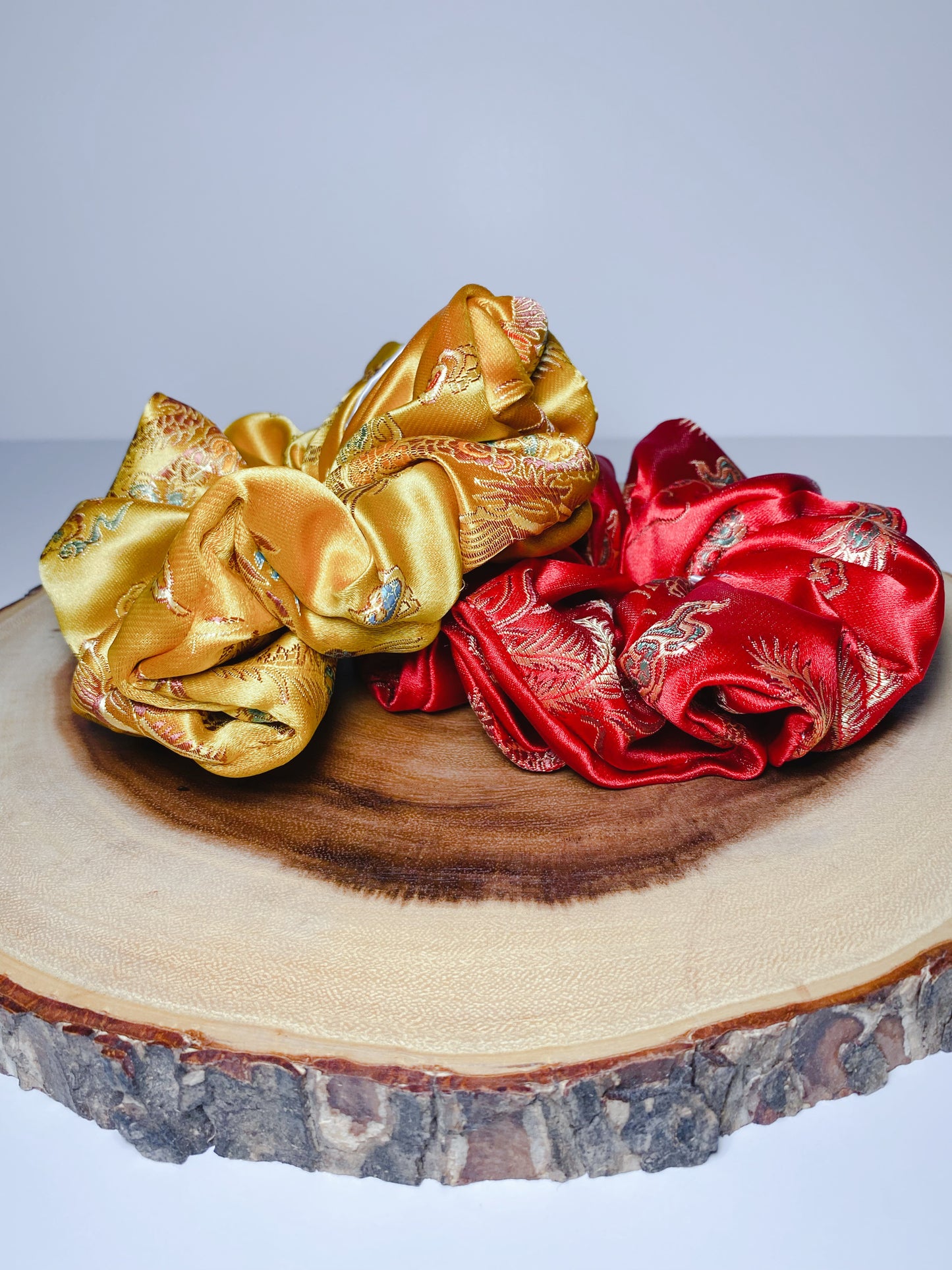 Yellow Dragon - Chinese/Lunar year inspired Scrunchy